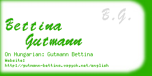 bettina gutmann business card